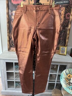 YMI Womens Copper Shimmer Pants - Sz 2XL